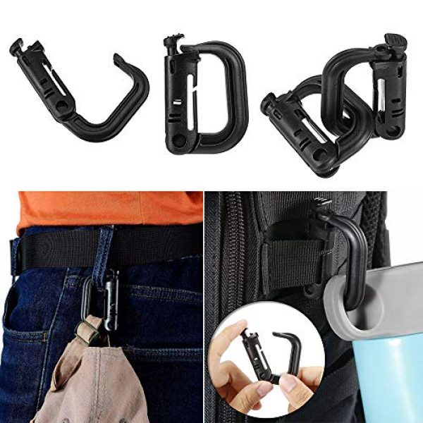 Gogoku Tactical Pouch 7 Gogoku Molle Pouch 2 Packs Tactical Molle Pouches Compact Utility EDC Waist Bag Pack with 10 D Ring Clip