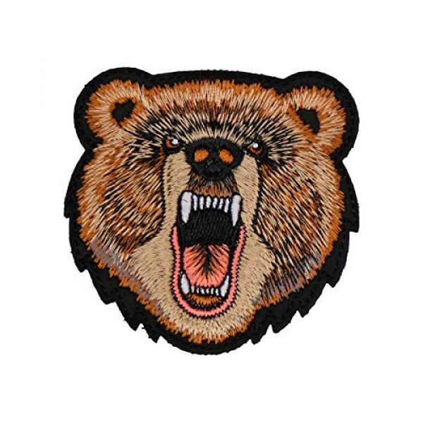 WLKQ Airsoft Morale Patch 1 Wlkq Bear Patch Morale Tactical Military Hook and Loop Patches Perfect for Hats,Caps,Bags,Jackets,Backpacks,Embroidered Armbands Badges (wanppen-53)