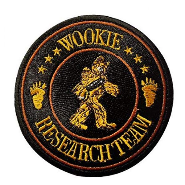 Tactical Embroidery Patch Airsoft Morale Patch 1 Wookie Research Team Tactical Embroidery Patch Hook & Loop Morale Patch Military Patch for Clothing Accessory Backpack Armband