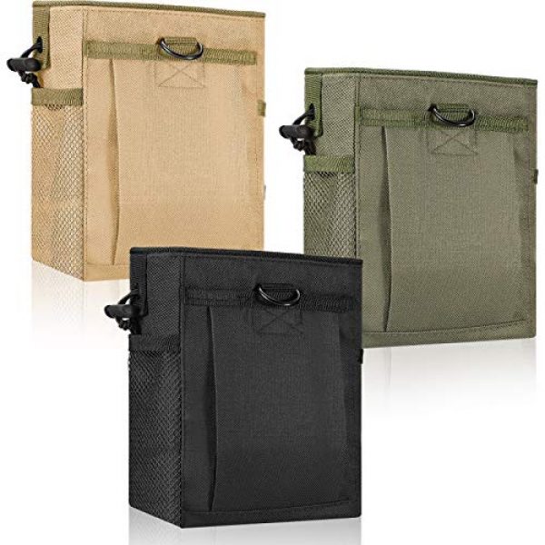 Frienda Tactical Pouch 1 Frienda 3 Pieces Tactical Pouch Molle Dump Pouch Tactical Waist Bag Adjustable Belt Utility Hip Bag Outdoor Magazine Pouch for Camping Climbing Hiking Cycling (3 Colors)