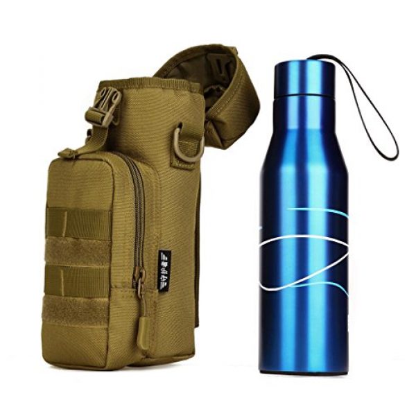 CUTICATE Tactical Pouch 7 CUTICATE Molle Water Bottle Pouch Belt Bottle Carrier Holder Bag Camping Hiking
