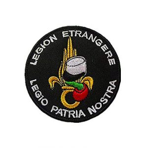 Embroidery Patch Airsoft Morale Patch 1 French Legion Etrangere"Legio Patria Nostra" Military Hook Loop Tactics Morale Embroidered Patch