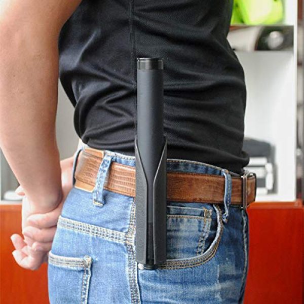 FOXSUR Tactical Pouch 6 FOXSUR SideBreak Baton Holsters, 360 Degree Rotating Telescopic Baton Pouch, Expandable Baton Holder Pouch, Tactical Flashlight Holsters