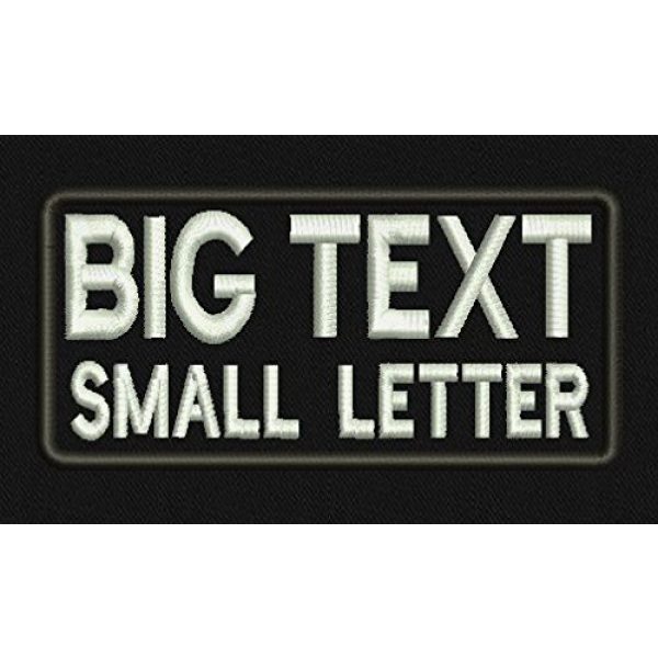 Lan Stang Airsoft Morale Patch 2 Lan Stang Big and Small Letter 2 Line Custom Personalized Name Patch Morale Tactical Badge Hook Fastener on Back