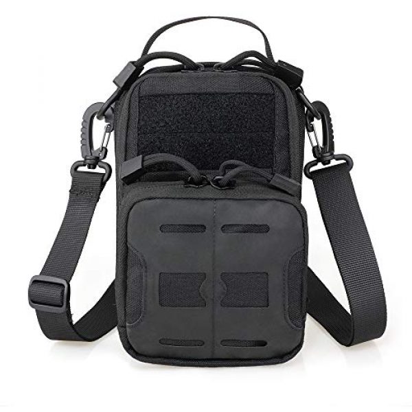 LIVANS Tactical Pouch 1 LIVANS Tactical Essential Pouch, EDC Tool Pouches Daily Carry EMT Organizer Admin Waist Bag Utility Pack Tool Holder with Shoulder STRP