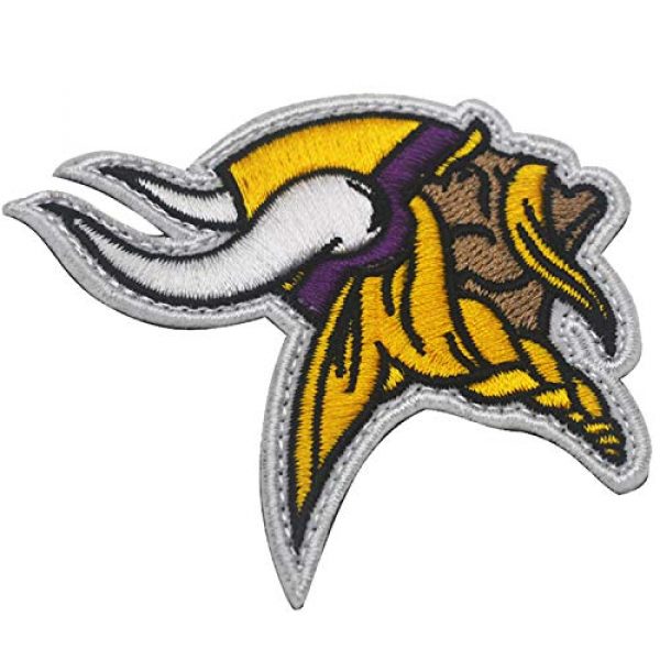 ODSP Airsoft Morale Patch 5 Embroidered Patch Football Team Logo Hook and Loop Fasteners Backing Patches Badge Emblem Sign Applique Tactical Morale Military Patch 2.76" x 1.38"