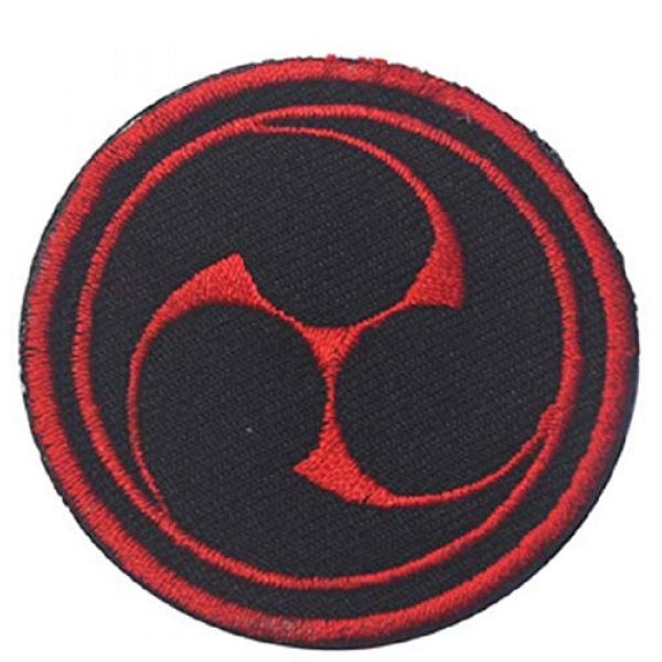 Embroidered Patch Airsoft Morale Patch 2 2pc Japanese Ninja Throw Style 3D Tactical Patch Military Embroidered Morale Tags Badge Embroidered Patch DIY Applique Shoulder Patch Embroidery Gift Patch