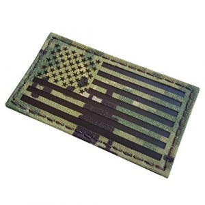 Tactical Freaky Airsoft Morale Patch 1 AOR2 IR USA American Flag 2x3.5 NWU Type III Navy Seals DEVGRU Stars and Stripes Morale Hook-and-Loop Patch