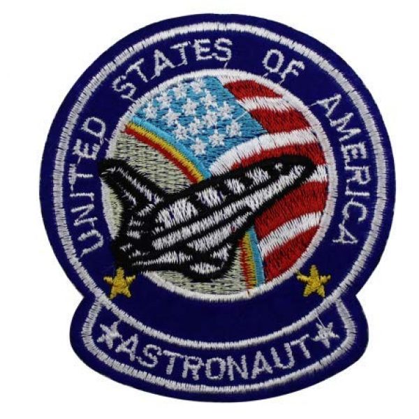Tactical Embroidery Patch Airsoft Morale Patch 1 USA United States Pilot Planet Astronaut Spaceship Space Embroidery Patch Military Tactical Morale Patch Badges Emblem Applique Hook Patches for Clothes Backpack Accessories