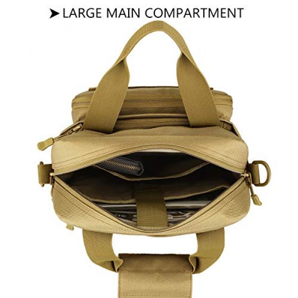 Protector Plus Tactical Pouch 5 Protector Plus Tactical Messenger Bag Men Military MOLLE Tote Sling Shoulder Pack Tool Briefcase Assault Gear Handbags Case Outdoor Utility Carry Satchel (Patch Included)