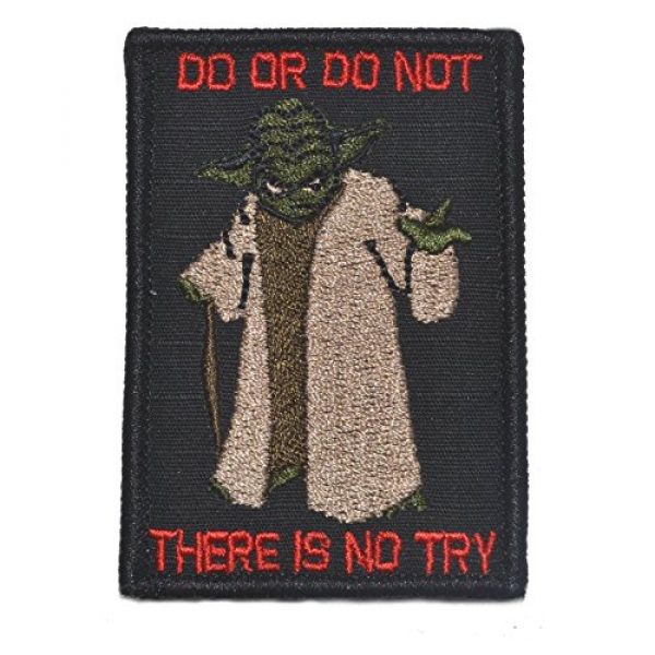Tactical Gear Junkie Airsoft Morale Patch 1 Yoda DO OR DO NOT - 3X2 Patch - Black