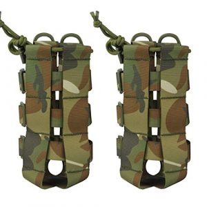 Aoutacc Tactical Pouch 1 2 Pack Molle Tactical Water Bottle Pouch Adjustable Straps Outdoor Sports Kettle Carrier Holder for Molle Systems