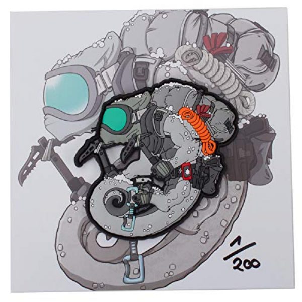 TACOPSGEAR Airsoft Morale Patch 2 TACOPSGEAR Tactical Chameleon Arctic Operator Patch HELIKON