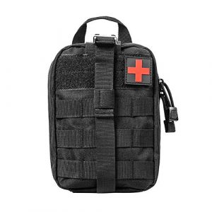 SYSI Tactical Pouch 1 SYSI First Aid Pouch Bag, First Aid Kit Empty Bag Medical Emergency Pouch for Outdoor Activities Medical Supplies