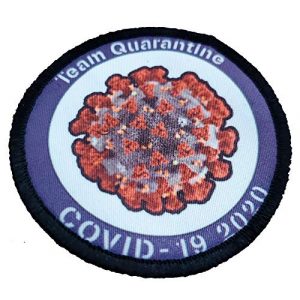 RedheadedTshirts Airsoft Morale Patch 1 Team Quarantine Covid-19 2020 Coronavirus Morale Patch redheadedtshirts Made in The USA