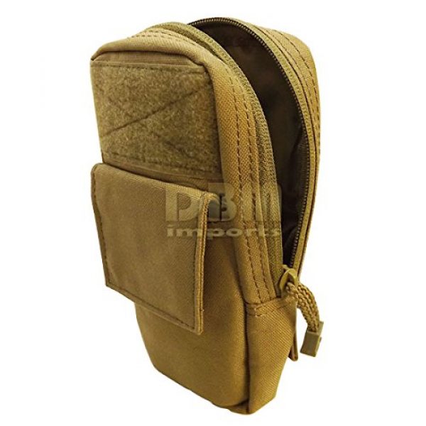 Generic Tactical Pouch 3 TAN Molle Tactical GPS Utility Pouch Side Bag PSP Small Radio Case Cover