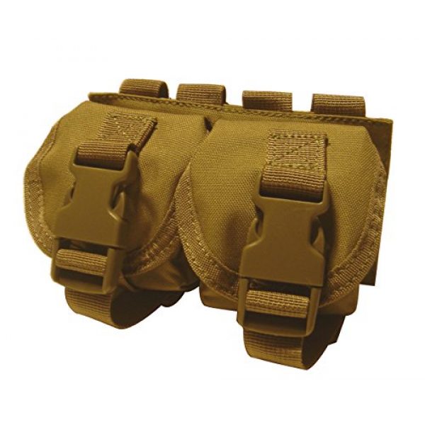 Condor Tactical Pouch 2 CONDOR Double Frag Grenade Pouch Coyote MA14-498 MOLLE PALS
