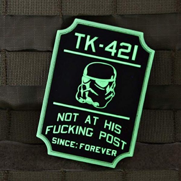 Violent Little Machine Shop Airsoft Morale Patch 3 TK-421 Glow-in-The-Dark Star Wars Morale Patch by Violent Little Machine Shop