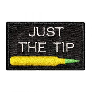 Morton Home Airsoft Morale Patch 1 Morton Home Just The Tip Funny Hook and Loop Fully Embroidered Morale Tags Patch