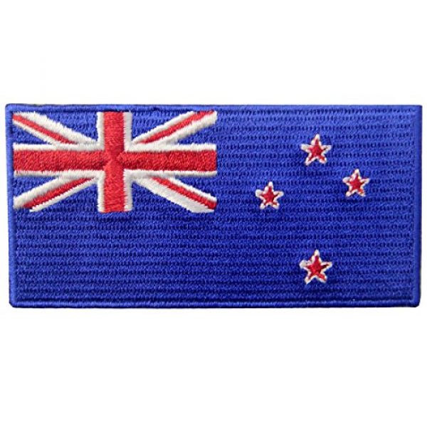 EmbTao Airsoft Morale Patch 1 New Zealand Flag Embroidered Kiwi Emblem Iron On Sew On National Patch