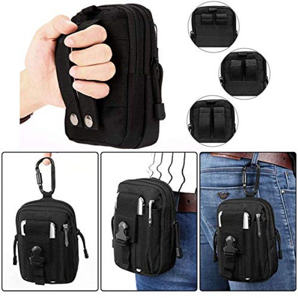 PHILEX Tactical Pouch 3 PHILEX Tactical Molle Pouch EDC Utility Gadget Outdoor Men Waist Bag with Phone Belt Clip Holder Holster