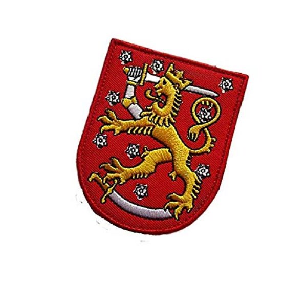 Embroidery Patch Airsoft Morale Patch 3 Finland Suomi Coat of Arms Military Hook Loop Tactics Morale Embroidered Patch