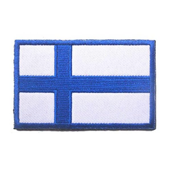 Tactical Embroidery Patch Airsoft Morale Patch 2 2pcs Finland Flag Embroidery Patch Military Tactical Morale Patch Badges Emblem Applique Hook Patches for Clothes Backpack Accessories