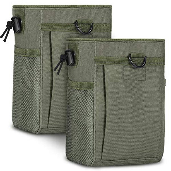 Boao Tactical Pouch 1 2 Pieces Molle Pouches Tactical Molle Dump Pouch Drawstring Magazine Dump Pouch Utility Waist Bag for Outdoor Supplies