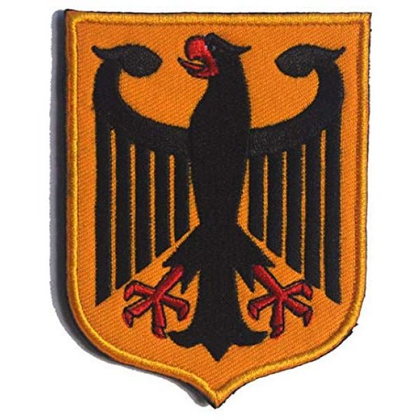 Embroidered Patch Airsoft Morale Patch 3 3pc Germany Coat of Arms Patch German Eagle Shield 3D Tactical Patch Military Embroidered Morale Tags Badge Embroidered Patch DIY Applique Shoulder Patch Embroidery Gift Patch