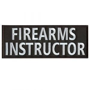 LEGEEON Airsoft Morale Patch 1 LEGEEON Firearms Instructor Large 10"x4" Plate Carrier Body Armor Vest Tactical Touch Fastener Patch