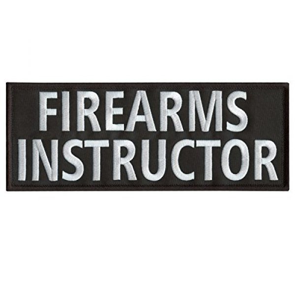 LEGEEON Airsoft Morale Patch 1 LEGEEON Firearms Instructor Large 10"x4" Plate Carrier Body Armor Vest Tactical Touch Fastener Patch