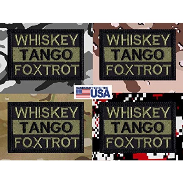 Tactical Patch Works Airsoft Morale Patch 4 WTF Whiskey Tango Foxtrot Patch