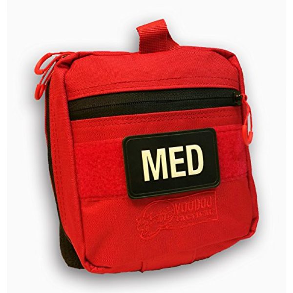 Rescue Essentials Tactical Pouch 1 RESCUE TASK FORCE (RTF) RIP-AWAY CHEST POUCH (EMPTY)- RED