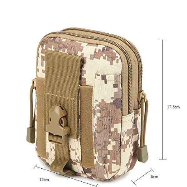 NEDVI Tactical Pouch 2 NEDVI Tactical Waist Pack Multi-Purpose EDC Pouch Bag, Radio Cases Cell Phone Holster,Tactical Bag Pouch Fanny Pack Pocket for Sports Travel Hiking Running Cycling Camping