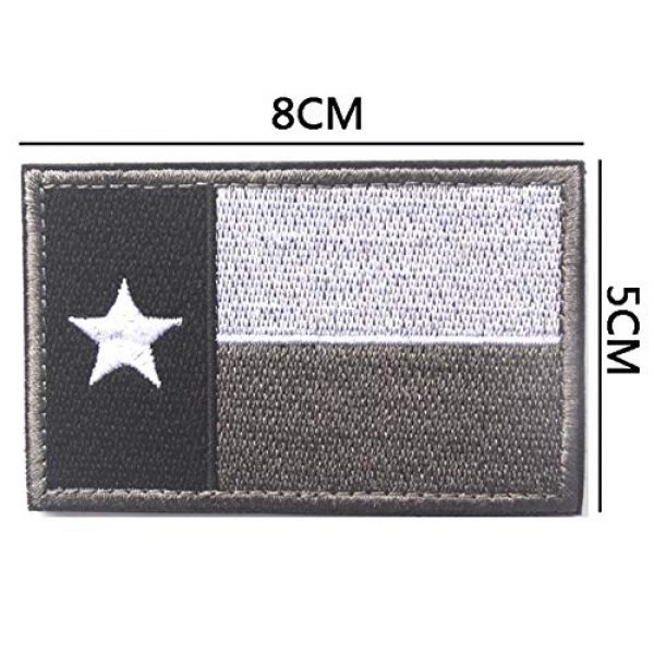 June Sports Airsoft Morale Patch 2 Texas State Flag Embroidered Patch Sew-On TX Lone Star Emblem ABG77