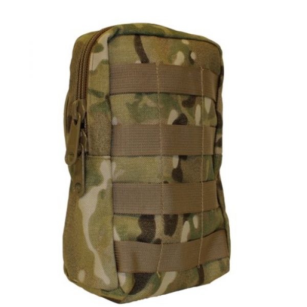 Versa Pod Tactical Pouch 1 Versa Pod 158-503 YKK Type Zippered MOLLE Pack BattlePack and Bipod Pouch - Multicam Camo USA Made