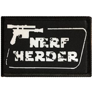 RedheadedTshirts Airsoft Morale Patch 1 Star Wars Han Solo "Nerf Herder" Morale Patch. Perfect for your Tactical Military Army Gear, Backpack, Operator Baseball Cap, Plate Carrier or Vest. 2x3" Hook and Loop Patch. Made in the USA