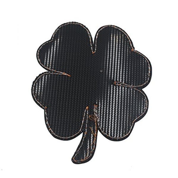 Zhikang68 Airsoft Morale Patch 4 Irish Clover Shamrock Skull Head Biker Tactical Morale Badge Emblem Embroidered Sew On Applique Patch (Green Skull)