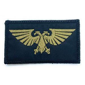 Almost SGT Airsoft Morale Patch 1 Warhammer 40K Aquila Emblem Logo - Funny Tactical Military Morale Embroidered Patch Hook Backing