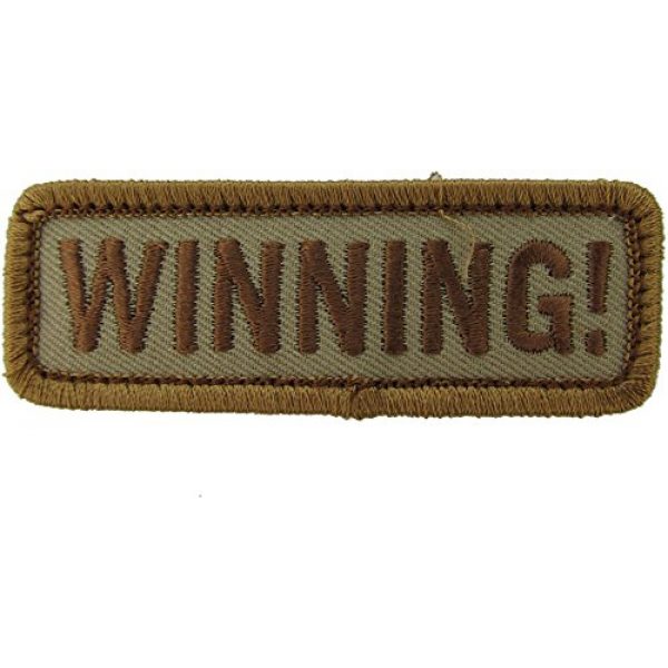 Mil-Spec Monkey Airsoft Morale Patch 1 Winning! Morale Patch (Desert (Tan))