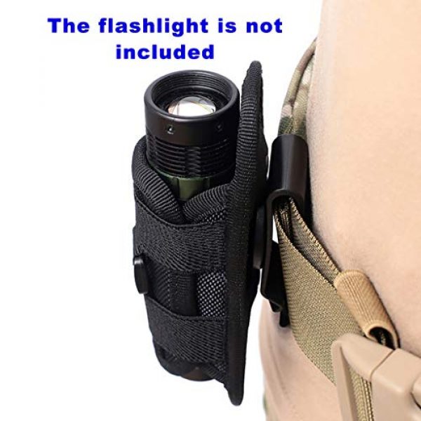 Neigei Tactical Pouch 2 Neigei Flashlight Holster Pouch Belt Holster Duty Belt Carry Case Holder with 360° Rotatable Clip Flashlights Handheld Flashlight Belt Carry Case Holder Pouch for Camping Hiking Climbing Hunting