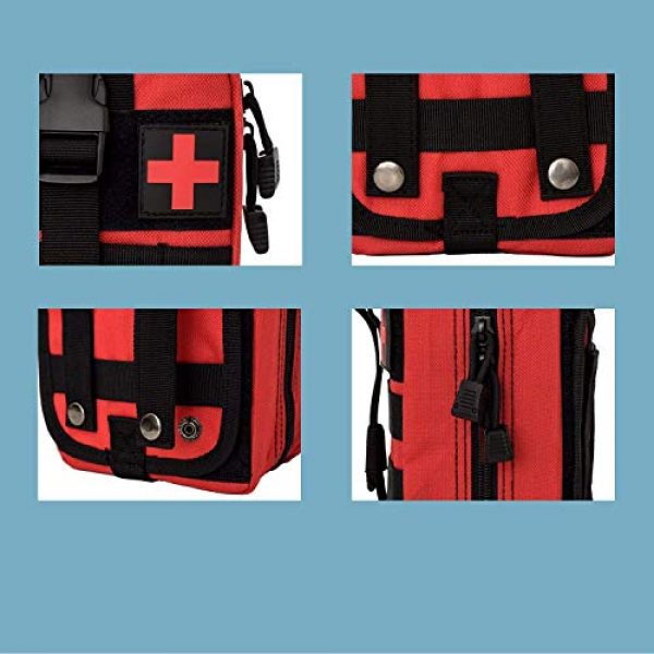 Krisvie Tactical Pouch 7 Krisvie Tactical EMT Pouch 1000D Nylon Detachable Molle First Aid Bag for Outdoor