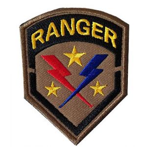 Tactical Embroidery Patch Airsoft Morale Patch 1 Ranger Tactical Embroidery Patch Hook & Loop Morale Patch Military Patch for Clothing Accessory Backpack Armband