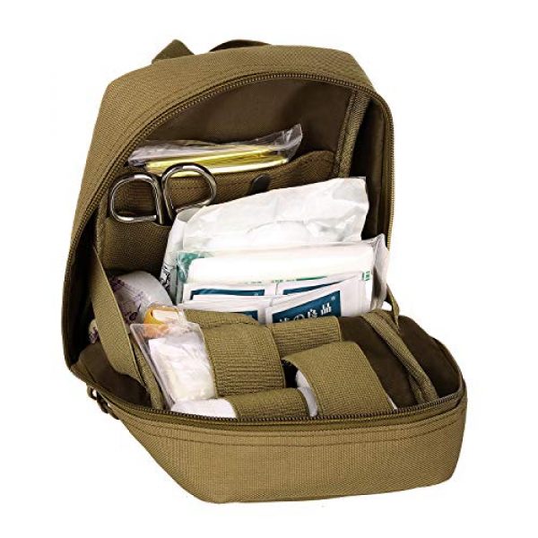 Protector Plus Tactical Pouch 5 Protector Plus First Aid Kit Pouch Tactical MOLLE Medical Utility Bag Military IFAK Gear Case Outdoor Emergency Survival Supplies (Bag Only)