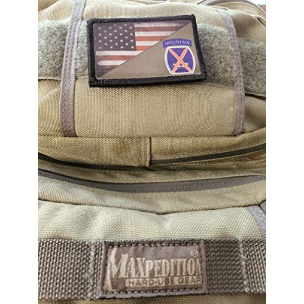 RedheadedTshirts Airsoft Morale Patch 2 Full Color 10th Mountain Division USA Flag Morale Patch Tactical Military Redhaeded Tshirts