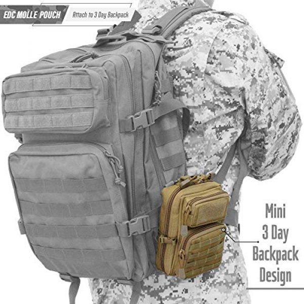 Uphily Tactical Pouch 5 Uphily Tactical MOLLE Pouches with Military Patches