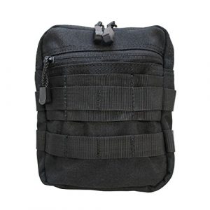 Generic Tactical Pouch 1 Tactical Molle G.P Pouch Carrying Case PALS Utility Pouch Mesh Sleeve Case-BLACK