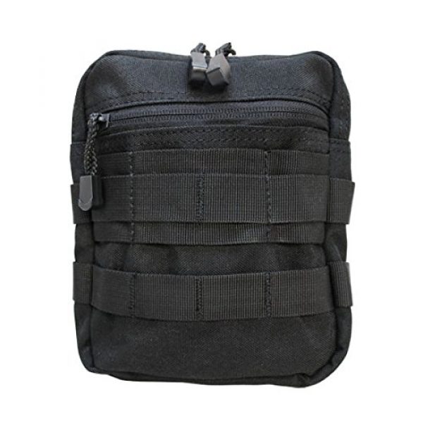 Generic Tactical Pouch 1 Tactical Molle G.P Pouch Carrying Case PALS Utility Pouch Mesh Sleeve Case-BLACK