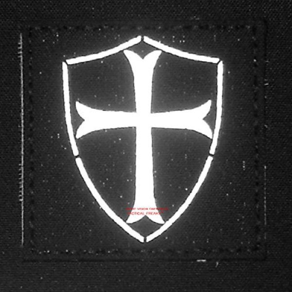 Tactical Freaky Airsoft Morale Patch 4 Multicam Infrared IR Crusader Cross Seal Team DEVGRU 3x3 IFF Tactical Morale Hook&Loop Patch