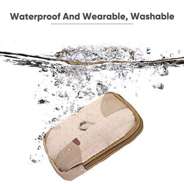 Alomejor Tactical Pouch 4 Alomejor Tactical Purse Wallet Nylon Waterproof Waist Bag Military Campaign Matching for Camping